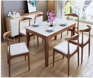 T08高级长方桌，胡桃色  1.35米带炉一桌四椅650元，现货11套。 - 雅安28生活网 ya.28life.com