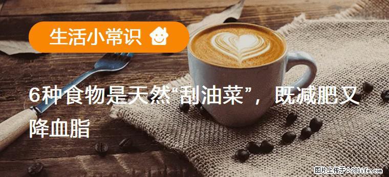 【生活小常识】6种食物是天然“刮油菜”，既减肥又降血脂 - 雅安生活资讯 - 雅安28生活网 ya.28life.com